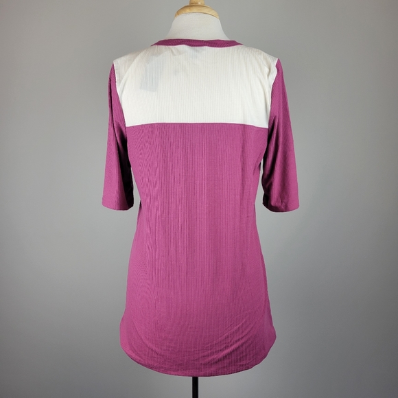 NWT Torrid Ribbed Color Block Henley - Picture 4 of 7